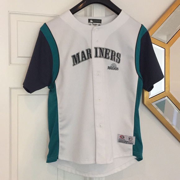 mariners button up shirt
